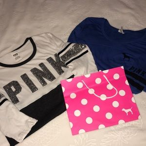 ✌🏼 PINK BY VS SHIRTS💙